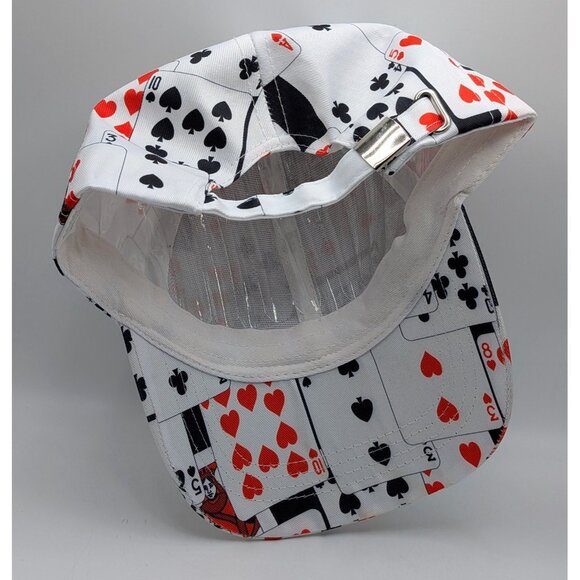 Poker Card Baseball Cap Las Vegas Gambling Playing Cards Hold'em Hat Strap Back - Picture 4 of 5